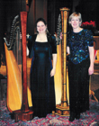 Northern California Harpists Stephanie Janowski and Heather Paschoal